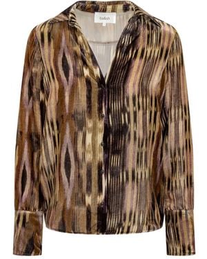 Ba&sh Buttoned Patterned Shirt - Brown