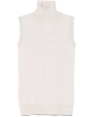 Sportmax Virgin Wool Tank Top - White