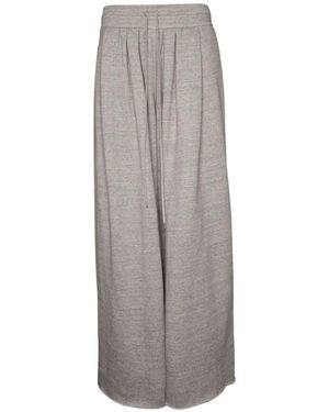 Chloé Pantalones Con Cinturilla Elástica Y Cordones - Gris