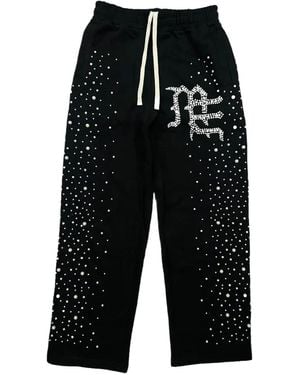 Mixed Emotions Elasticated-Waistband Track Trousers - Black