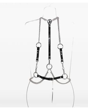 Vivienne Westwood Medallion Chain Harness - White