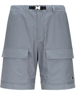 K-Way ロゴパッチ ショートパンツ - ブルー