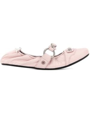 Balenciaga Bailarinas De Piel - Rosa