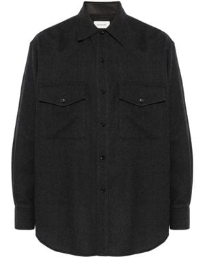 Lemaire Camisa con bolsillos - Negro