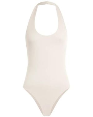 12 STOREEZ Naomi Halterneck Bodysuit - White