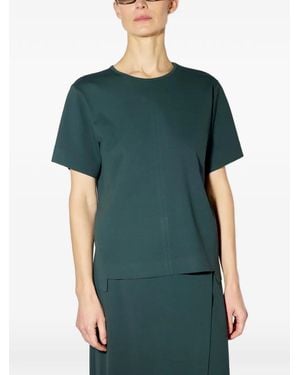 Liviana Conti Gea Side-Slit Short-Sleeve T-Shirt - Green