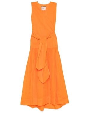 Plan C Ärmelloses Maxikleid - Orange