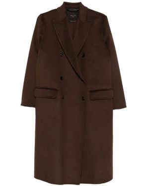 Paltò Double-Breasted Coat - Brown