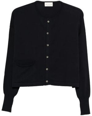 Ma'ry'ya Cárdigan Con Botones - Negro