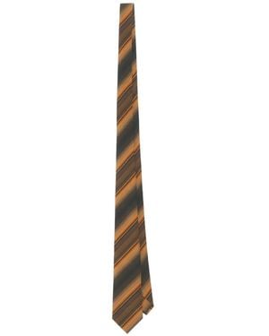 Marni Degradé Stripe Cotton-Silk Tie - White