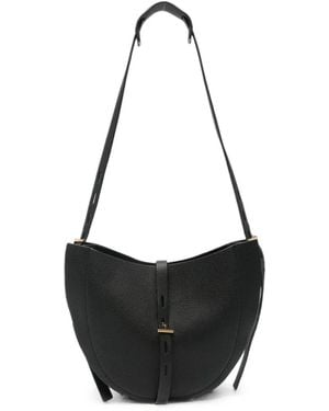 MINOBOSSI Lizzie Leather Shoulder Bag - Black