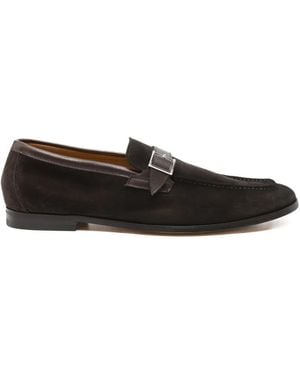 Doucal's Buckle-Strap Monk Shoes - White