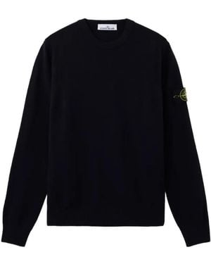 Stone Island Jersey Con Cuello Redondo - Azul