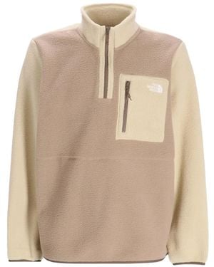 The North Face Yumiori Half-Zip Fleece Sweater - Natural