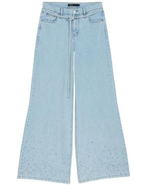 Maje Tie-Waist Jeans - Blue