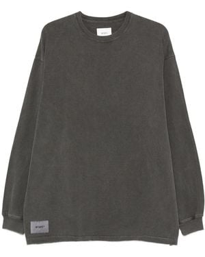 WTAPS T-Shirt Sign-Od A Maniche Lunghe - Grigio