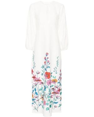 Bambah Hibiscus Tuscan Dress - White