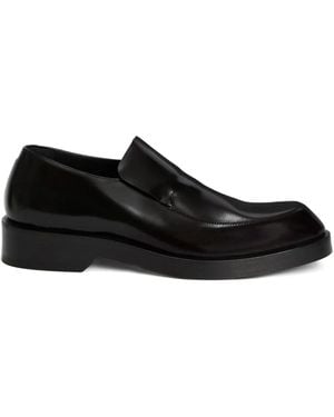 Jil Sander Loafer mit runder Kappe - Schwarz