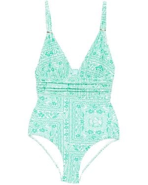 Melissa Odabash Panarea Mirage Swimsuit - Blue