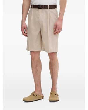 Les Deux Bermudas De Sarga Con Pinzas - Neutro