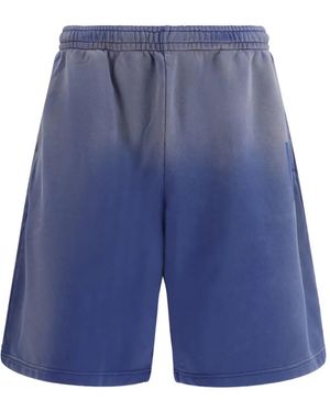 Moschino Ombre Initial Shorts - Blue