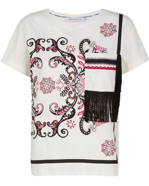 SIMONA CORSELLINI Paisley-Print T-Shirt - Grey