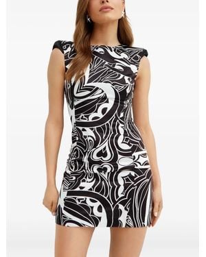 Philipp Plein Abito Corto Duchesse - Nero