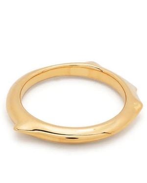 Andres Gallardo Sculpted Thin Band Ring - Metallic