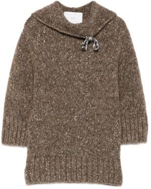 Vanisé Round-Neck Jumper - Brown