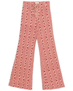 MAISON HOTEL Calypso Floral Flared Pants