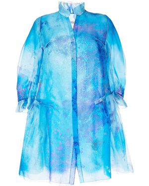 Shiatzy Chen Jacke Mit Puffärmeln - Blau