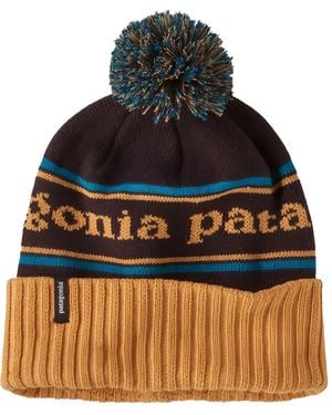 Patagonia Logo-Embroidered Beanie Hat - Brown