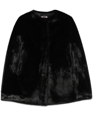 VALENTINI 1972 Faux-Fur Coat - Black