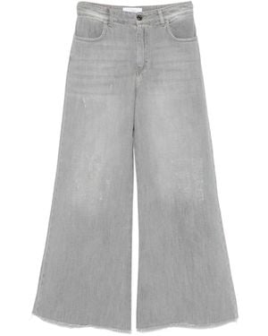 So Allure Gerafelde Jeans - Grijs
