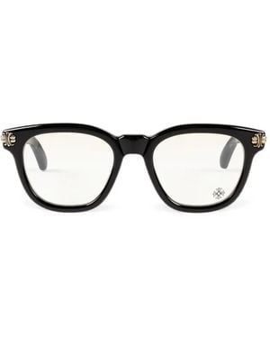Chrome Hearts Smoke Show Square-Frame Glasses - Black