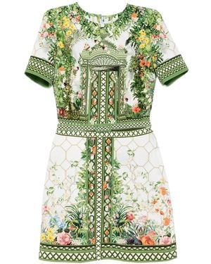 Mary Katrantzou Floral-Print Dress - Green