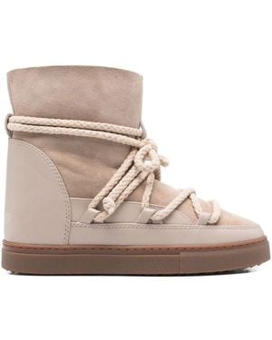 Inuikii Suede-Leather Rope-Lace Boots - Natural