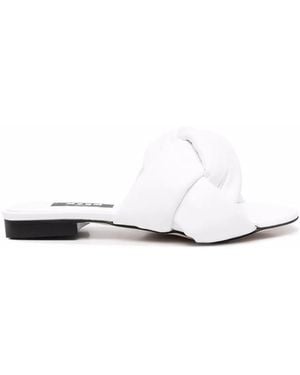MSGM Knot-Detail Sandals - White