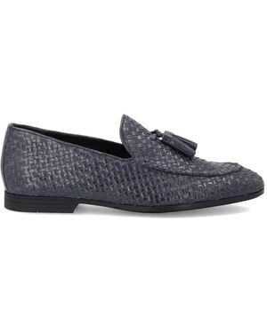 Frau Woven Tassel Loafers - Blue