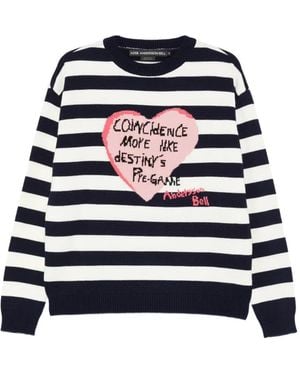 ANDERSSON BELL Striped Jumper - White