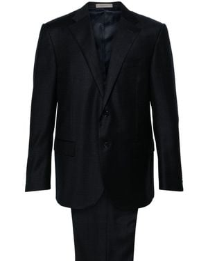 Corneliani Single-Breasted Virgin Wool Suit - Blue