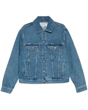 Loewe Anagram Denim Jacket - Blue