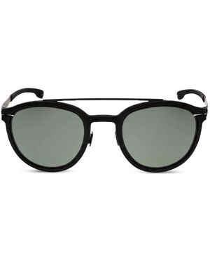 Ic! Berlin Gafas De Sol Con Montura Redonda - Negro