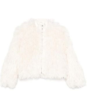 Apparis Jacke aus Faux Fur - Weiß