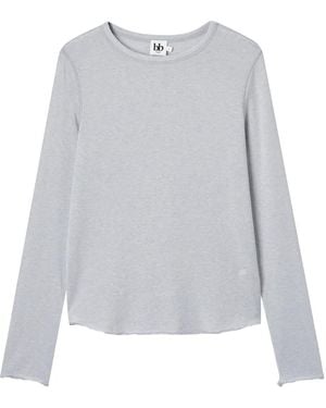 B+ AB T-Shirt Met Lange Mouwen - Wit