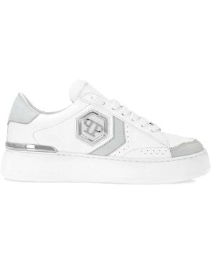 Philipp Plein Hexagon Logo Trainers - White