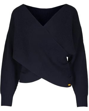 L'Agence V-Neck Sweatshirt - Blue