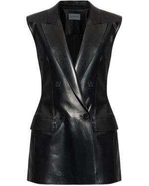 Givenchy Double-Breasted Sleeveless Jacket - Black