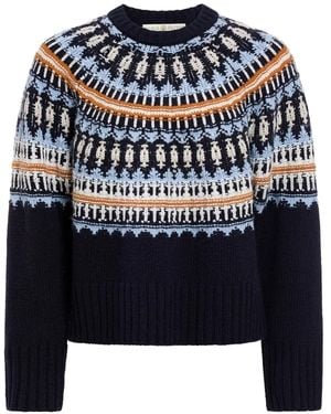 Marie Oliver Dion Trui Met Patroon - Blauw