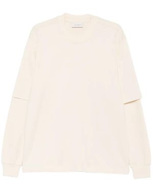 Yes London Layered-Sleeve Sweatshirt - Natural